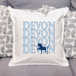 Repeating Devon Square Pillow
