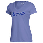 Mia V-Neck Tee-Frosty Lavender