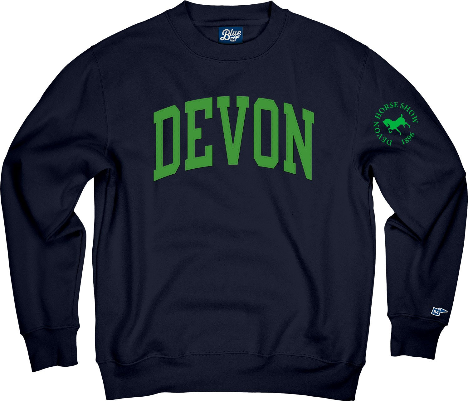 Campbell Crew-Navy/Kelly Green