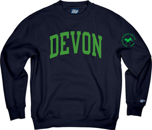 Campbell Crew-Navy/Kelly Green