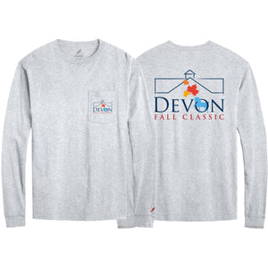 Unisex Fall Classic L/S Pocket Tee-Ash