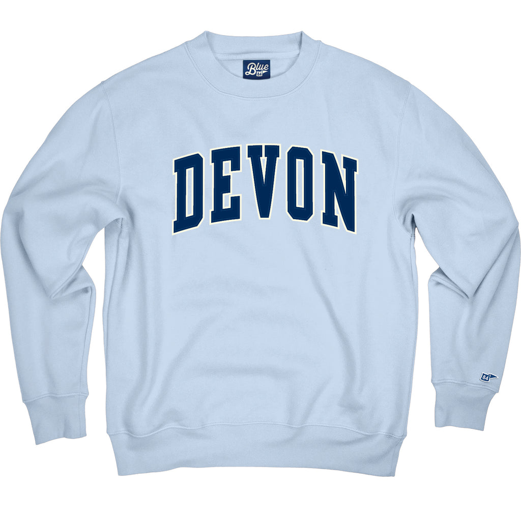 Campbell Crew-Pale Blue/Navy  Unisex