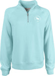 Ladies Sanded Fleece 1/4 Zip-Surf