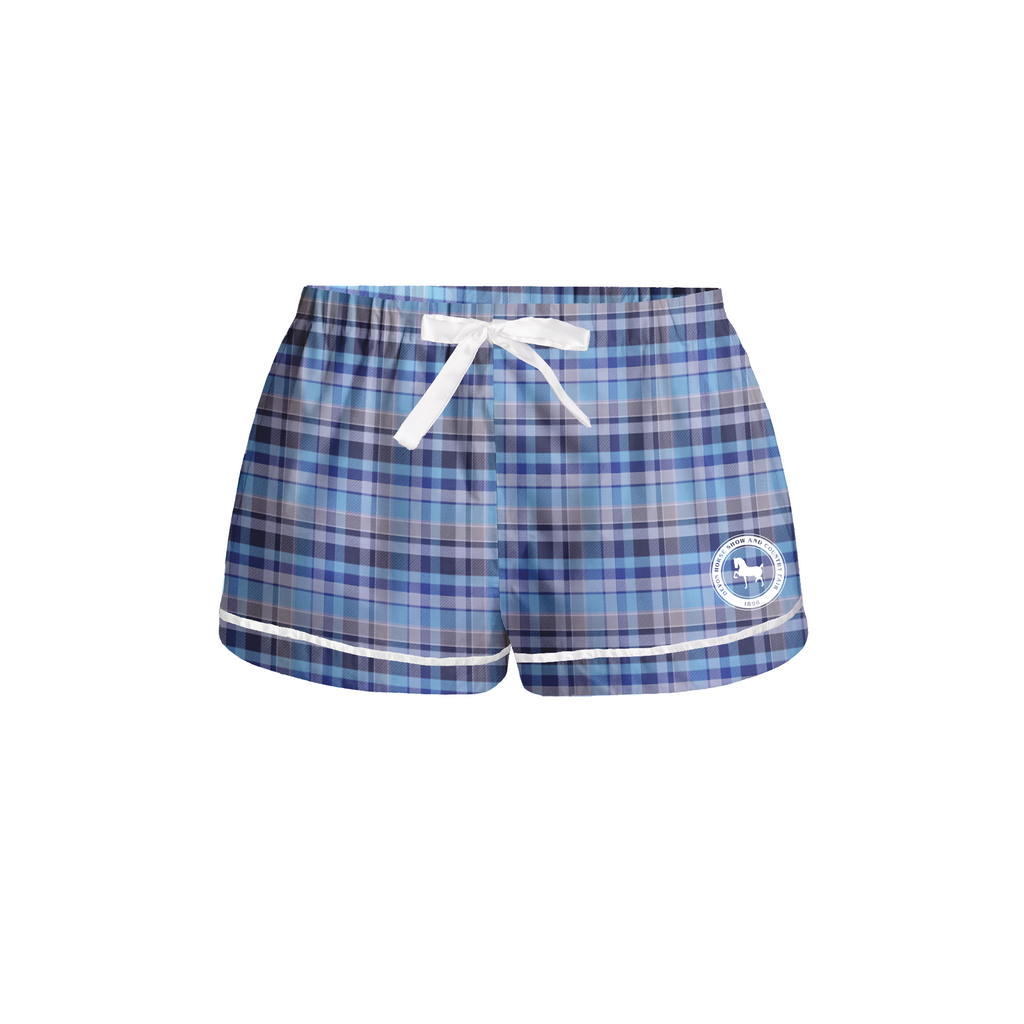 Woman's Flannel Short-Blue