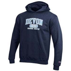 NEW! Champion Youth Powerblend Hood-Navy