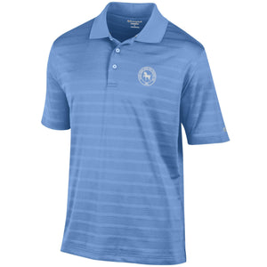 Champion Men's Solid Textured Polo-Lt. Blue