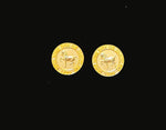 Gold Devon Logo Earring
