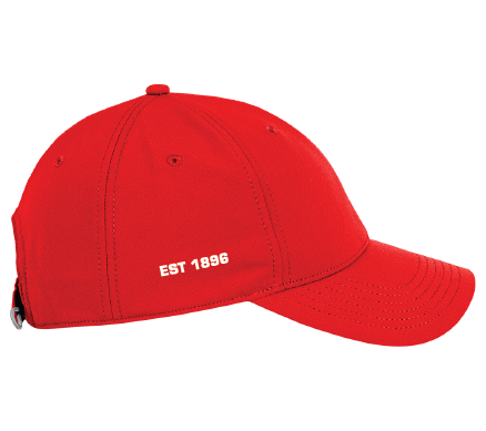 Frio Metallic Logo Tech Hat University Red