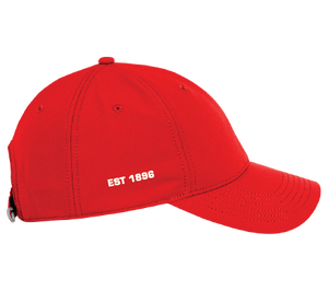 Frio Metallic Logo Tech Hat University Red