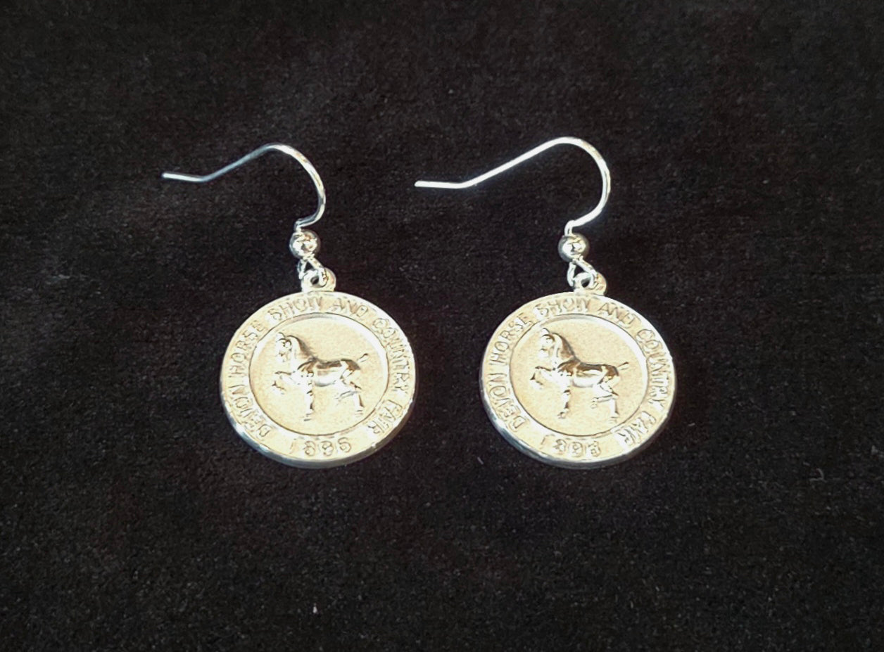 Sterling Silver Logo Earrings