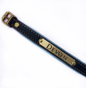 Deluxe English Padded Garment Leather Bracelets