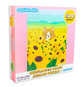 Sunflower Corgi Rectangle Puzzle 500 pcs